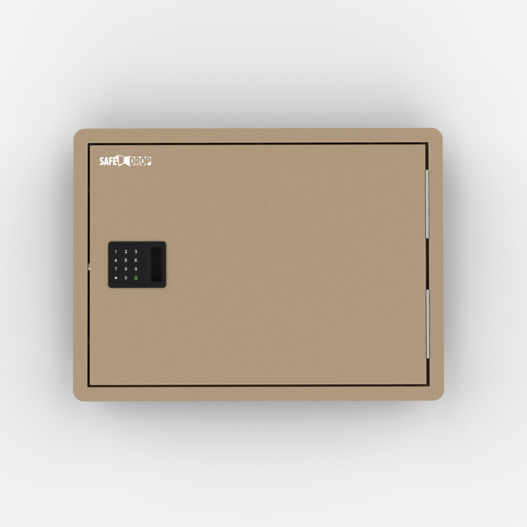 SafeDrop delivery door in beige